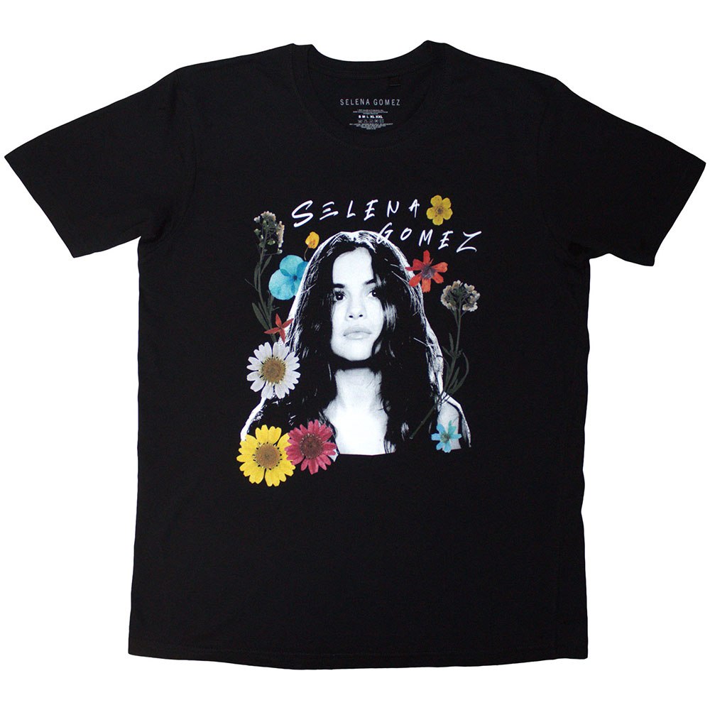 Selena Gomez - Floral Collage Tshirt Homme - Noir